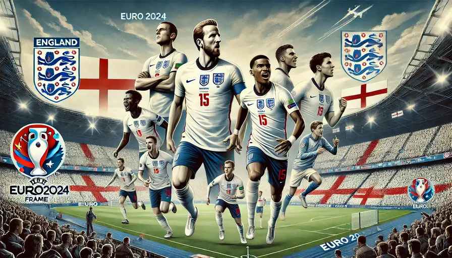 England football team participating in Euro 2024 in Germany